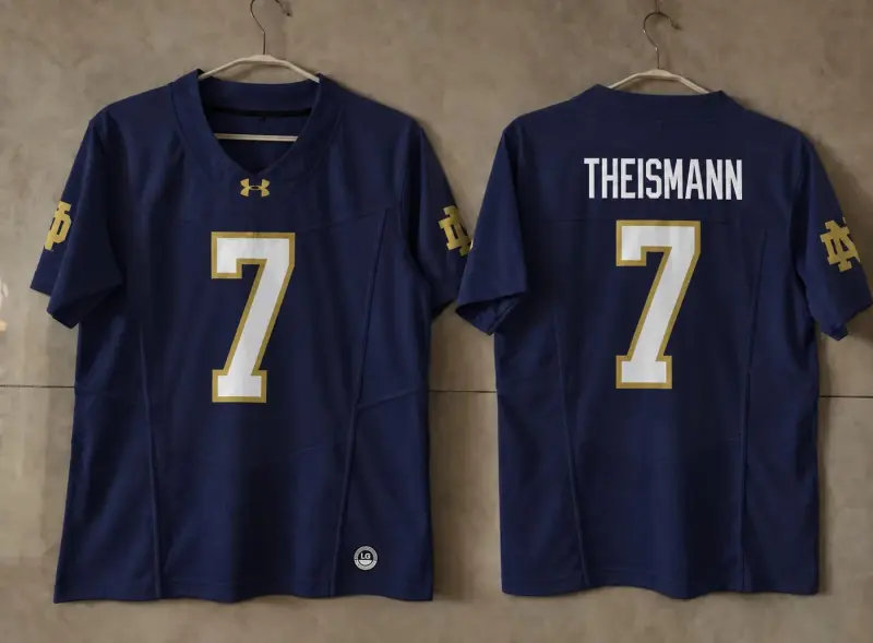NOTRE DAME FIGHTING IRISH JOE THEISMANN BLUE JERSEY