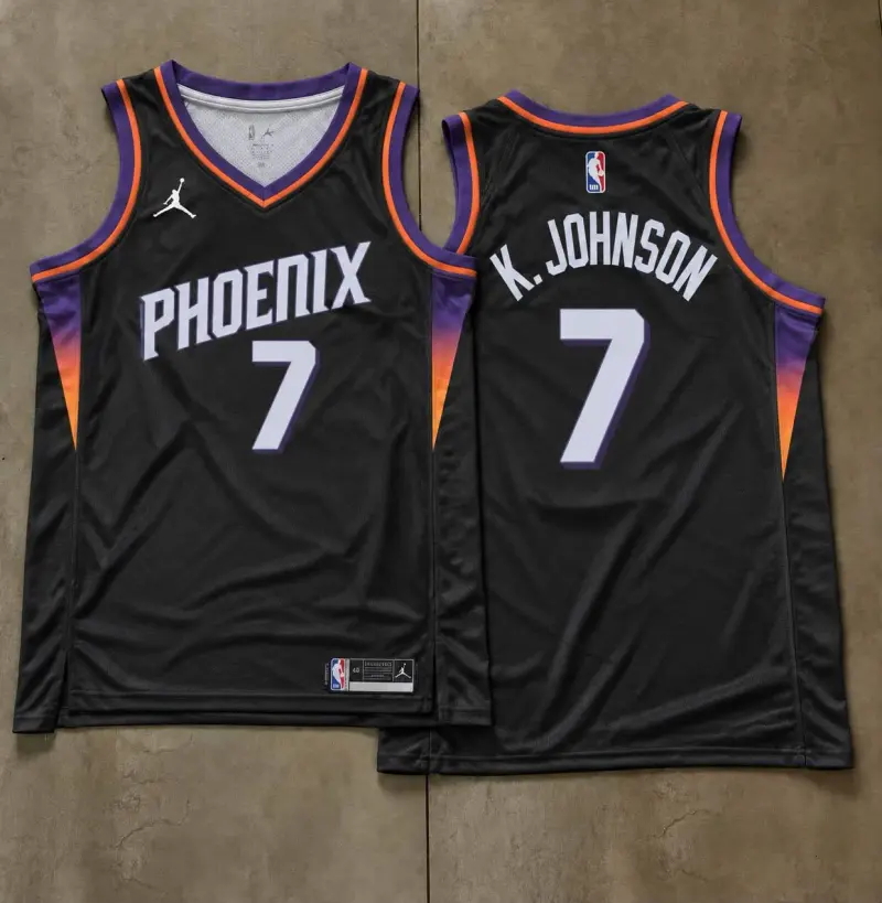 Phoenix Suns Kevin Johnson Black Phoenix Jersey