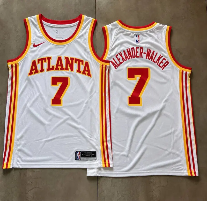 Atlanta Hawks Nickeil Alexander Walker White Jersey