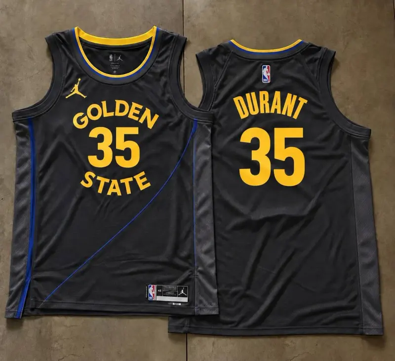 Golden State Warriors Kevin Durant Black Jersey