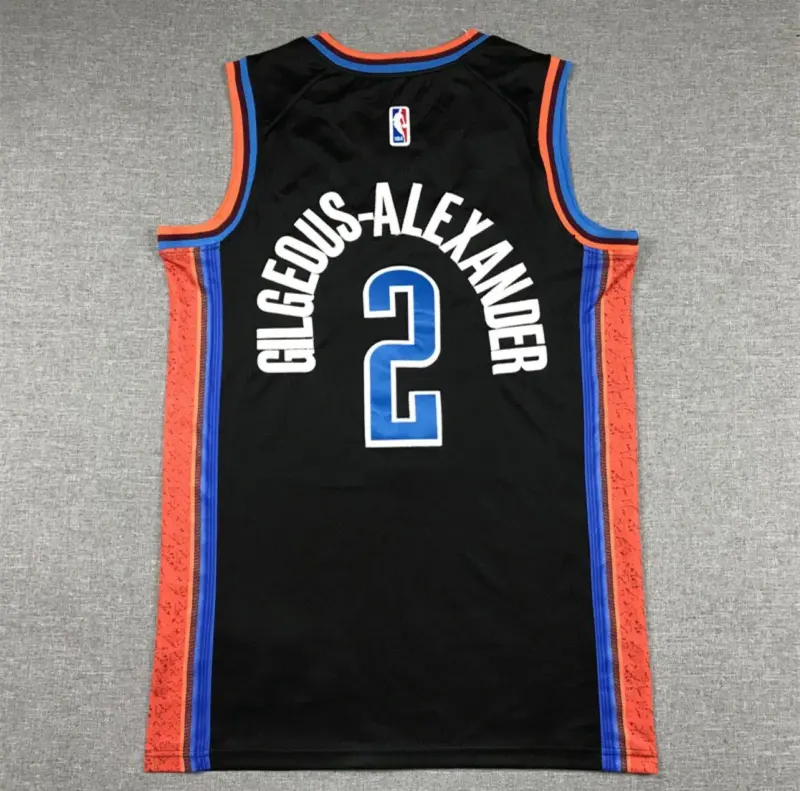 Shai Gilgeous-Alexander Black Oklahoma City Thunder Jersey