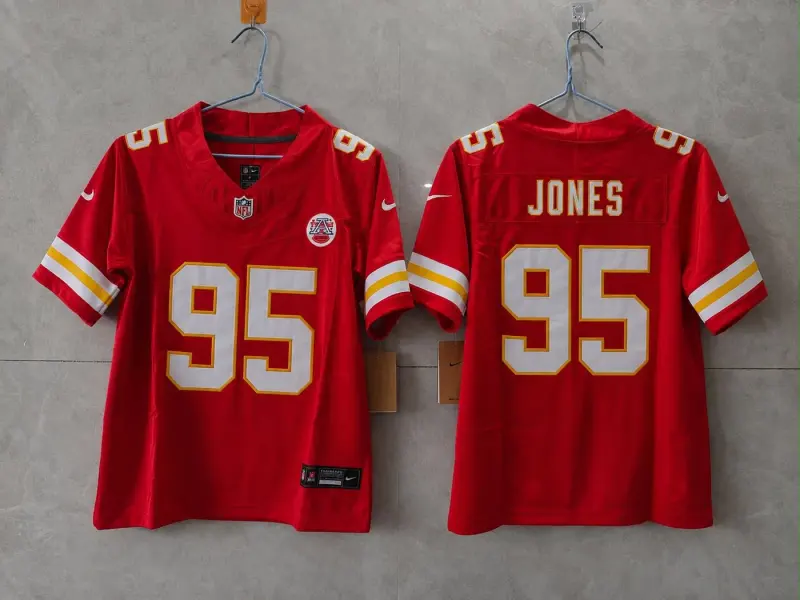 KANSAS CITY CHIEFS CHRIS JONES RED JERSEY