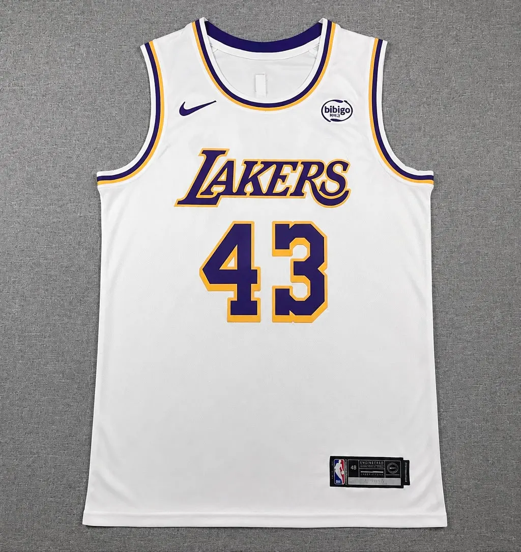 LOS ANGELES LAKERS CAMERON CARR WHITE JERSEY