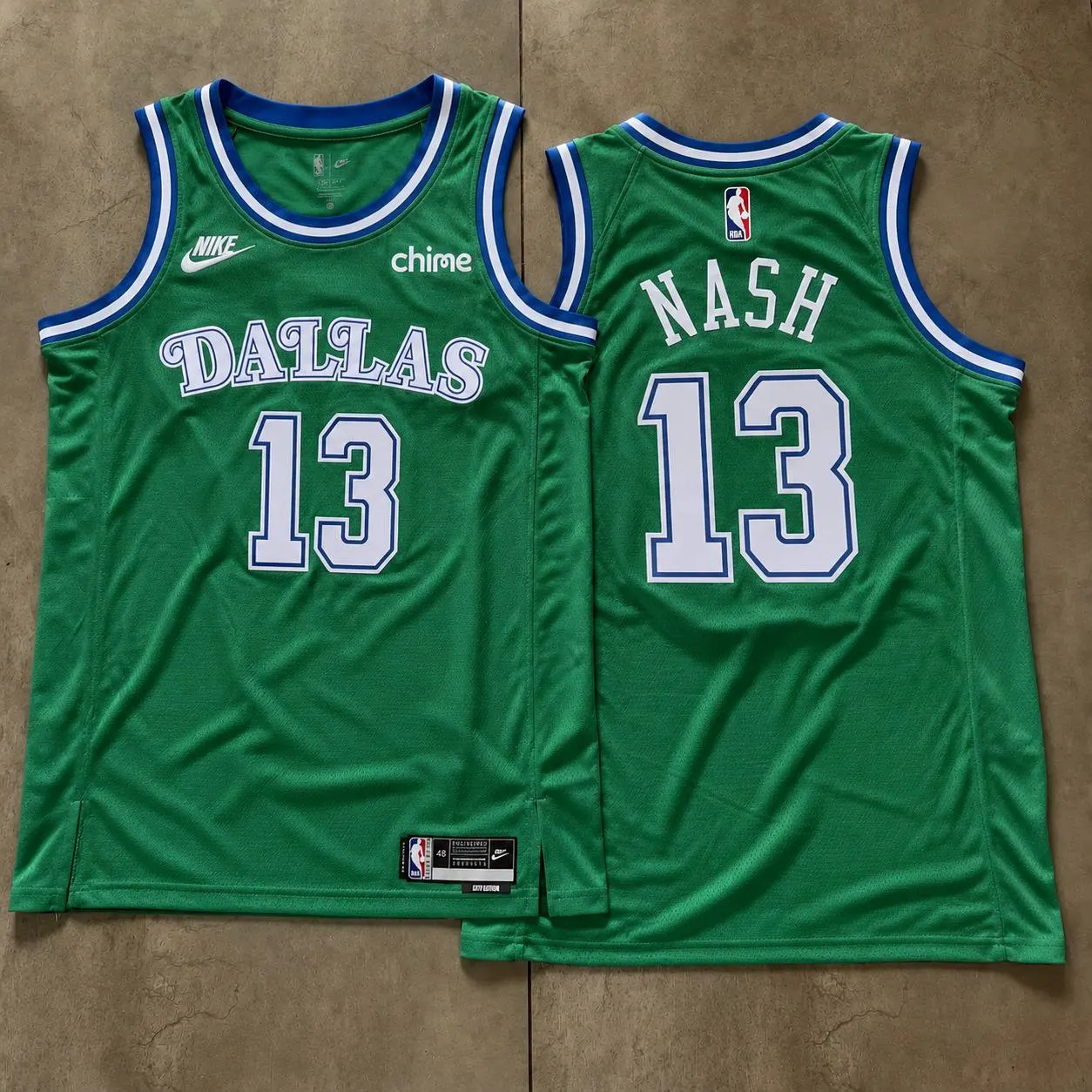 Dallas Mavericks Steve Nash Green Jersey