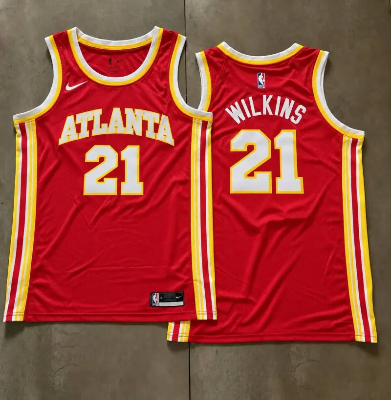 Atlanta Hawks Dominique Wilkins Red Jersey