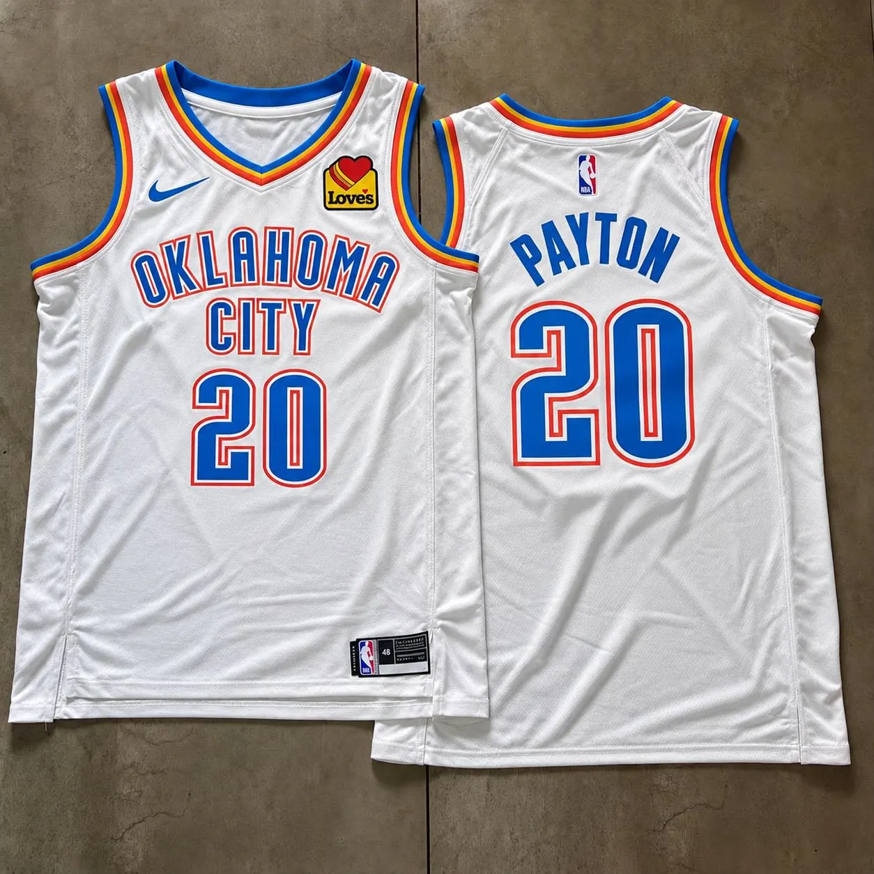 Oklahoma City Thunder Gary Payton White Jersey