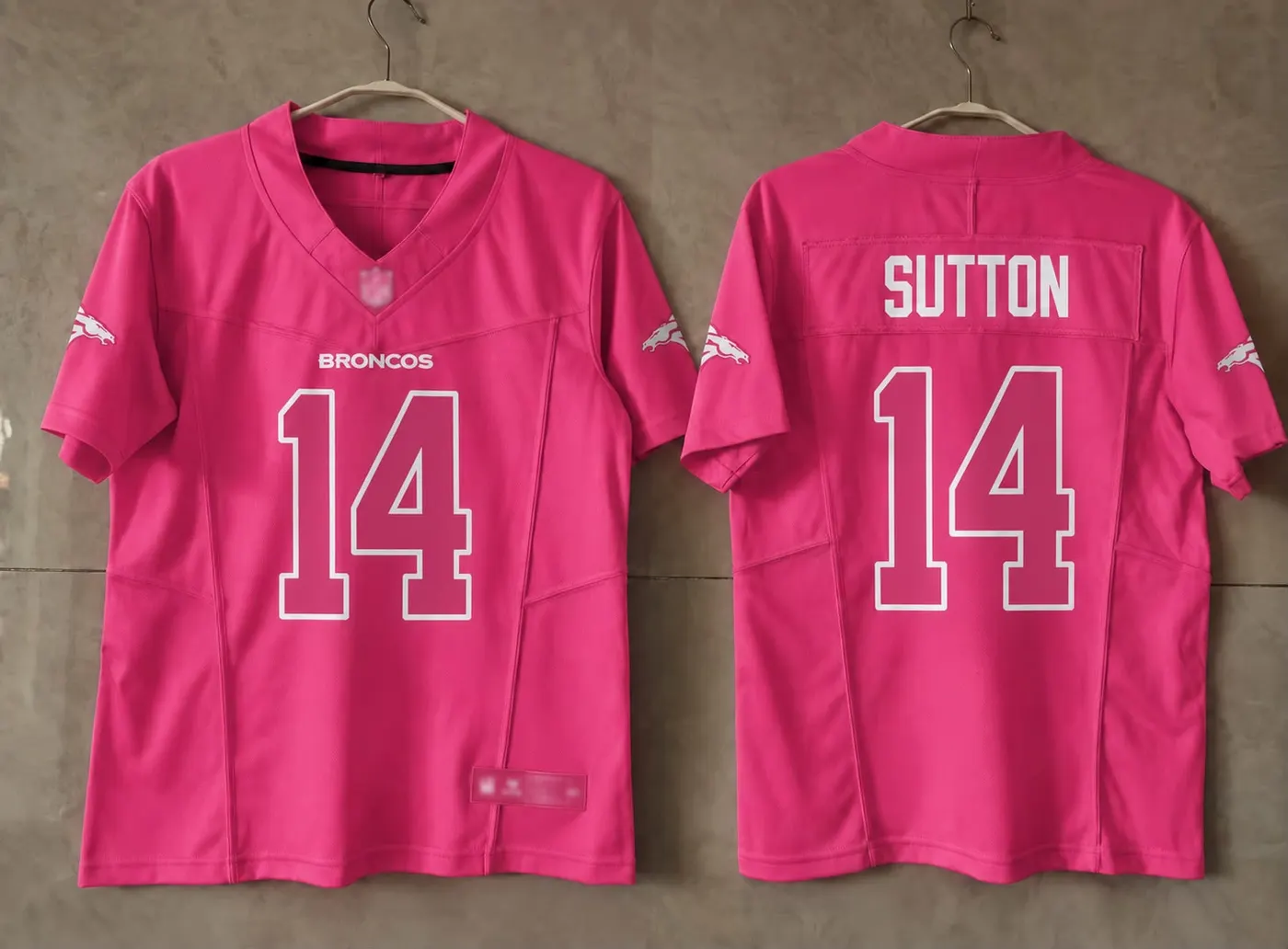 DENVER BRONCOS COURTLAND SUTTON PINK JERSEY