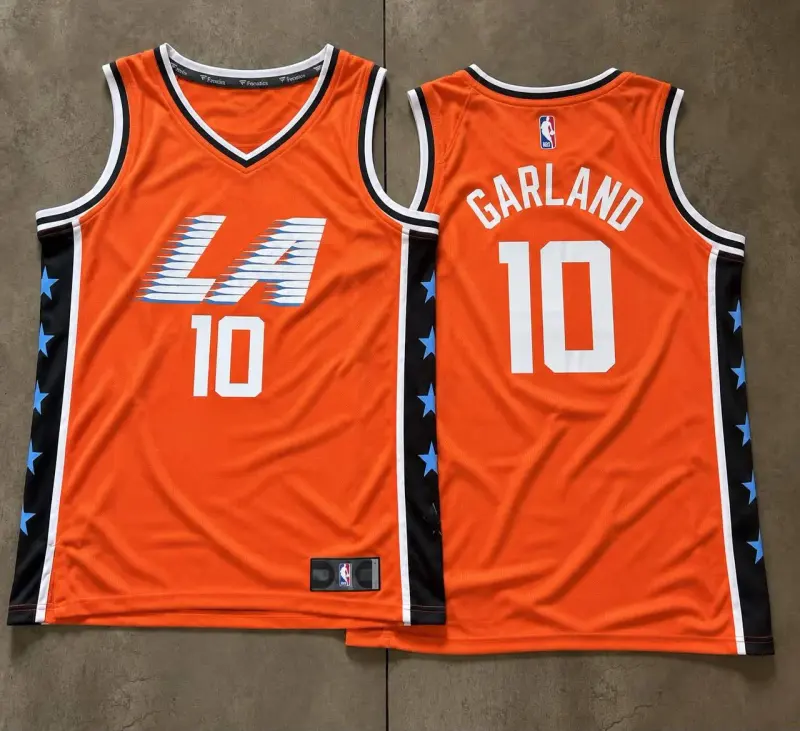 Los Angeles Clippers Darius Garland Orange Jersey
