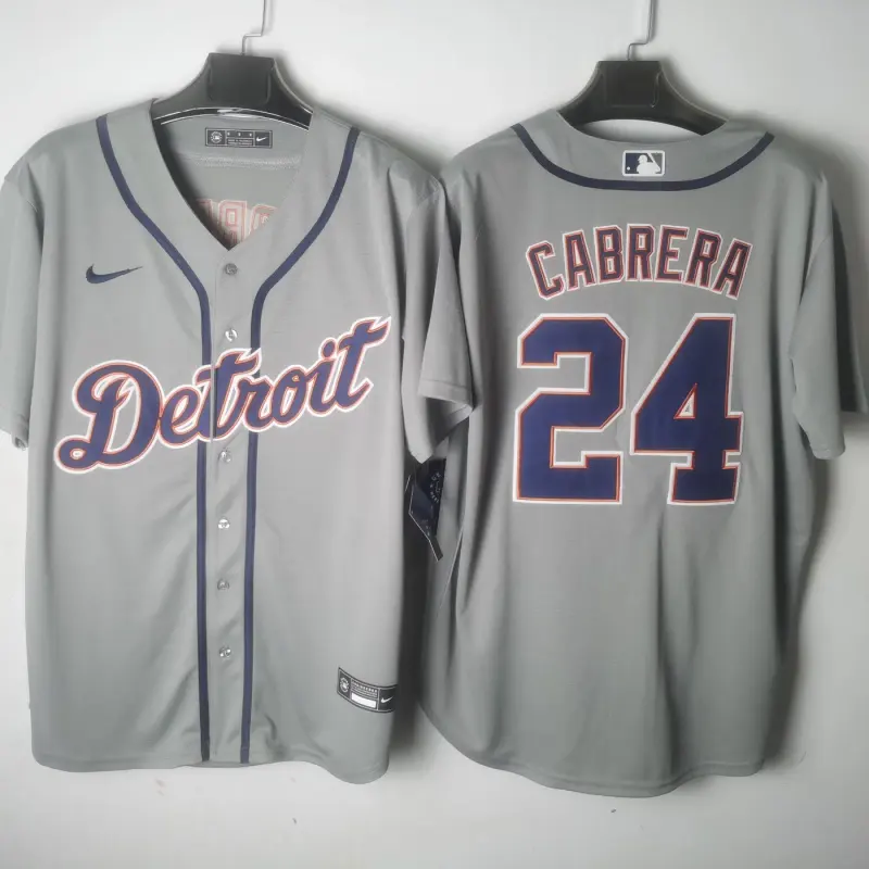 DETROIT TIGERS MIGUEL CABRERA GREY JERSEY