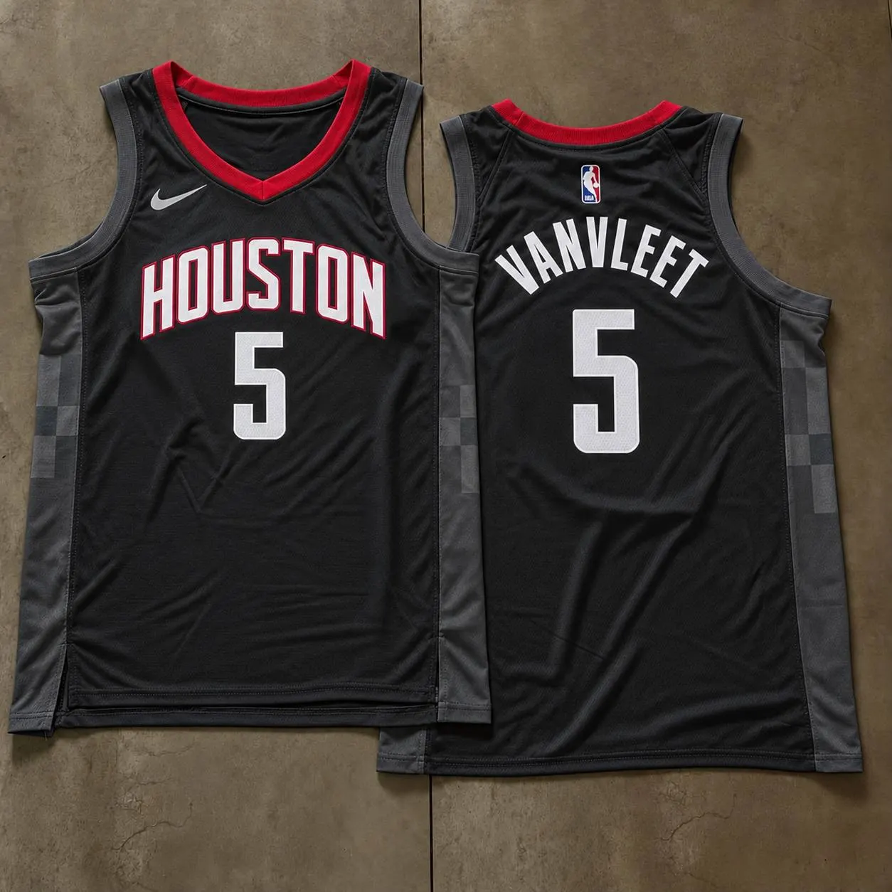 Houston Rockets Fred VanVleet Black Jersey