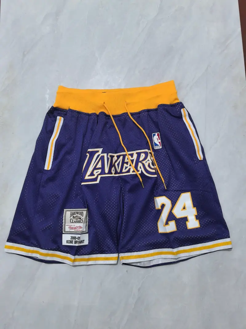 LOS ANGELES LAKERS PURPLE SHORTS
