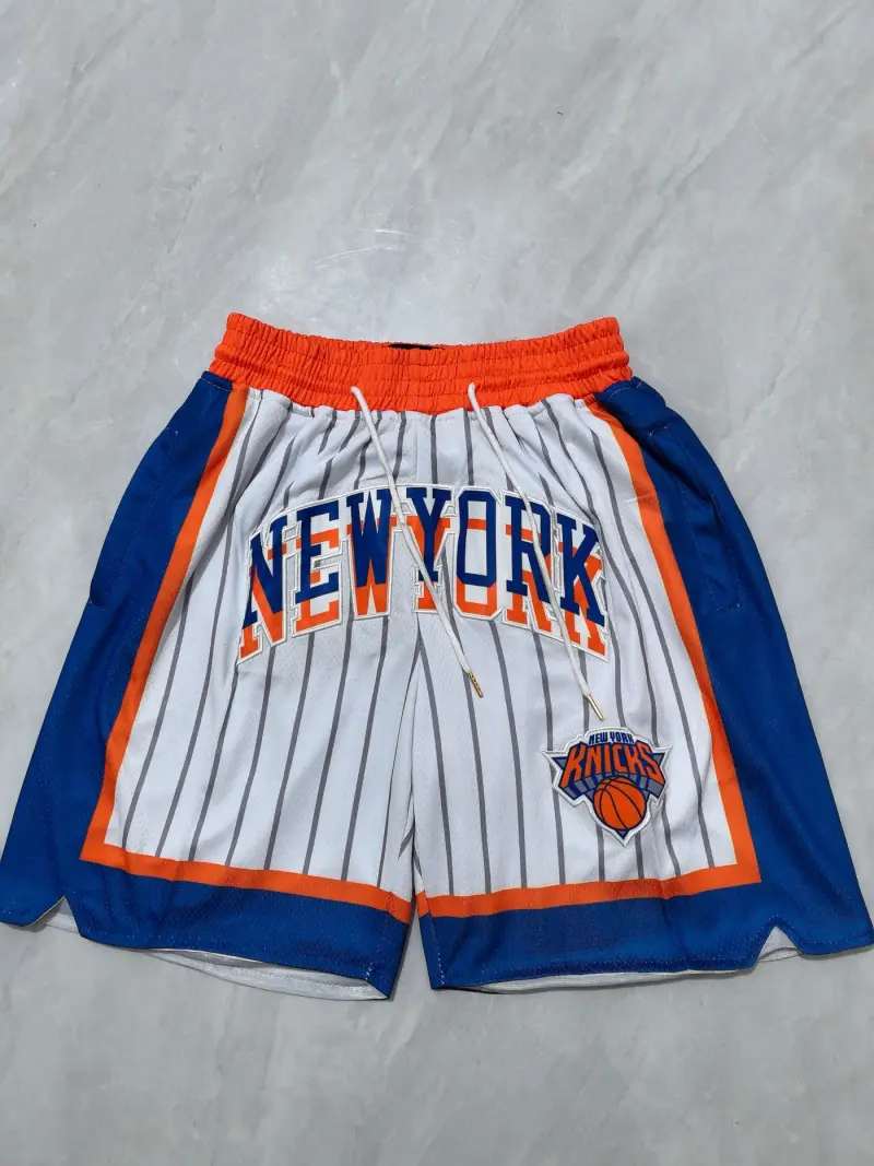 NEW YORK KNICKS WHITE SHORTS