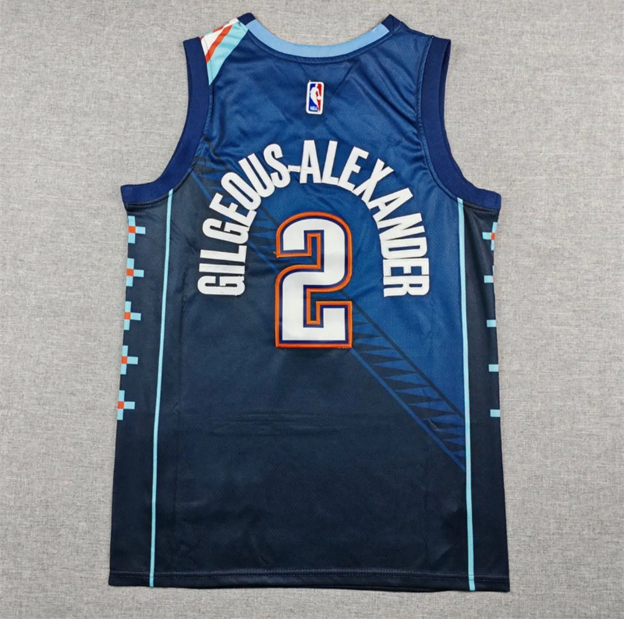 Shai Gilgeous-Alexander Navy Blue Oklahoma City Thunder Jersey