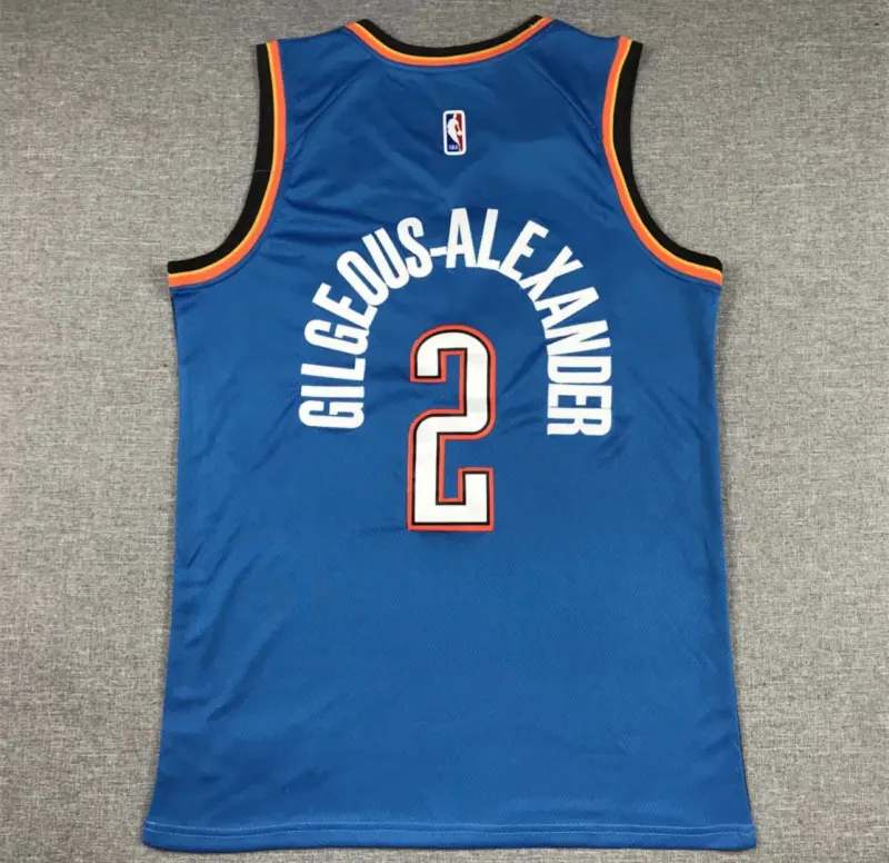Shai Gilgeous-Alexander Blue Oklahoma City Thunder Jersey