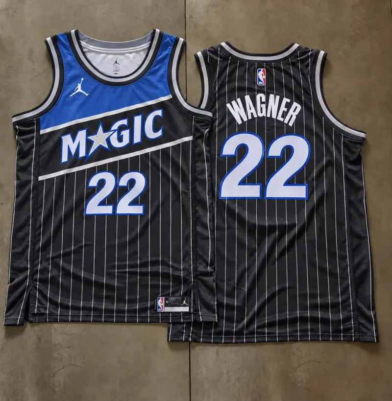 Orlando Magic Franz Wagner Black And Blue Jersey