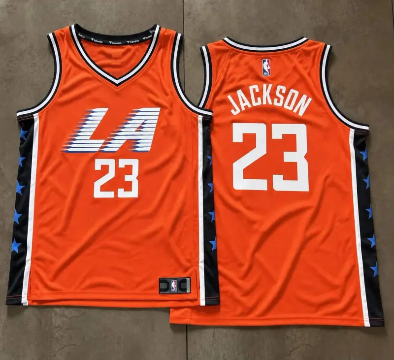 Los Angeles Clippers Isaiah Jackson Orange Jersey