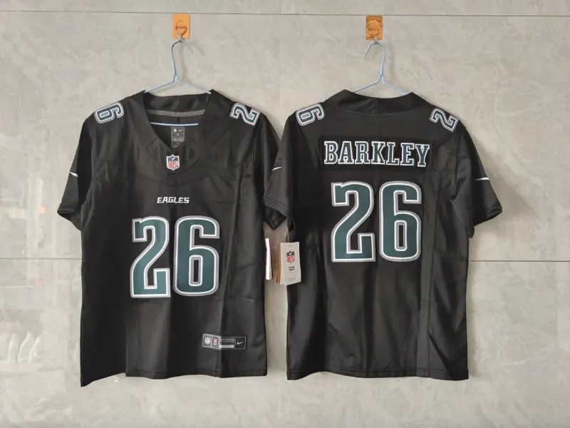 PHILADELPHIA EAGLES SAQUON BARKLEY ALTERNATE BLACK JERSEY