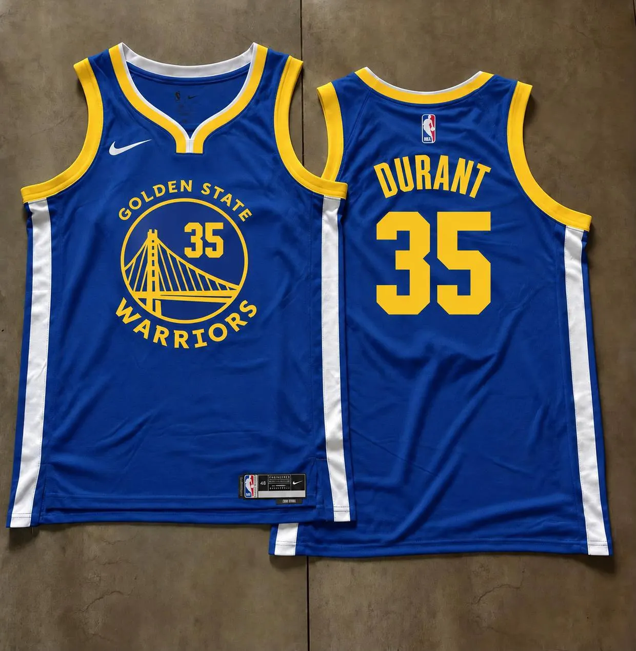 Golden State Warriors Kevin Durant Blue Jersey