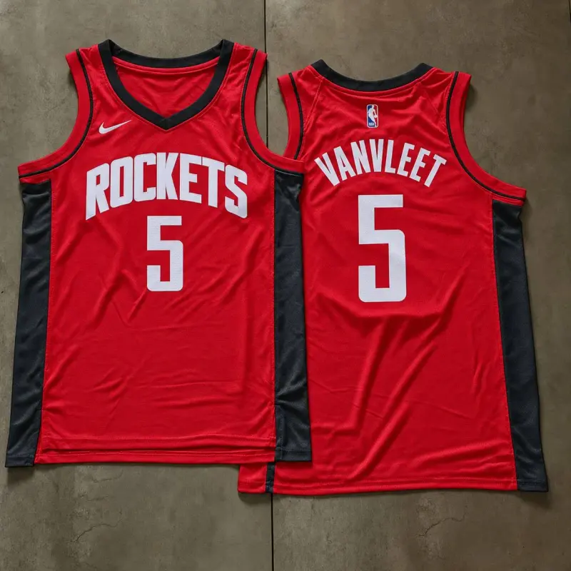 Houston Rockets Fred VanVleet Red Jersey