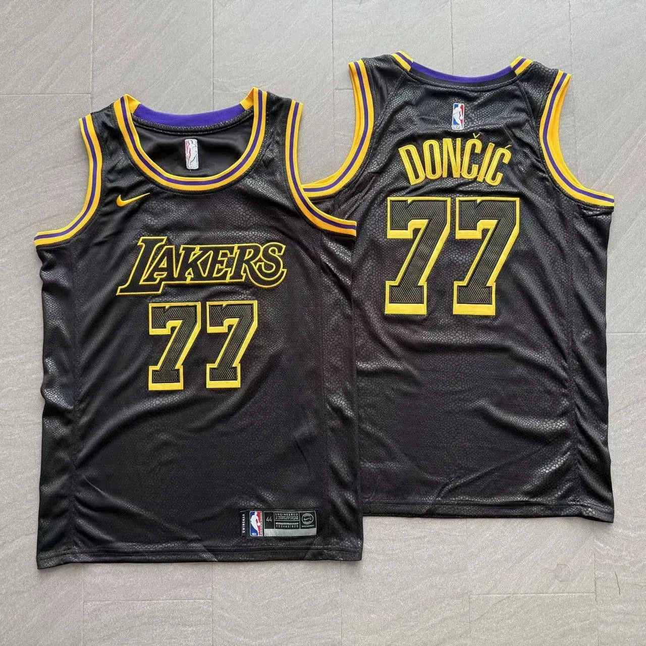LOS ANGELES LAKERS LUKA DONCIC BLACK JERSEY