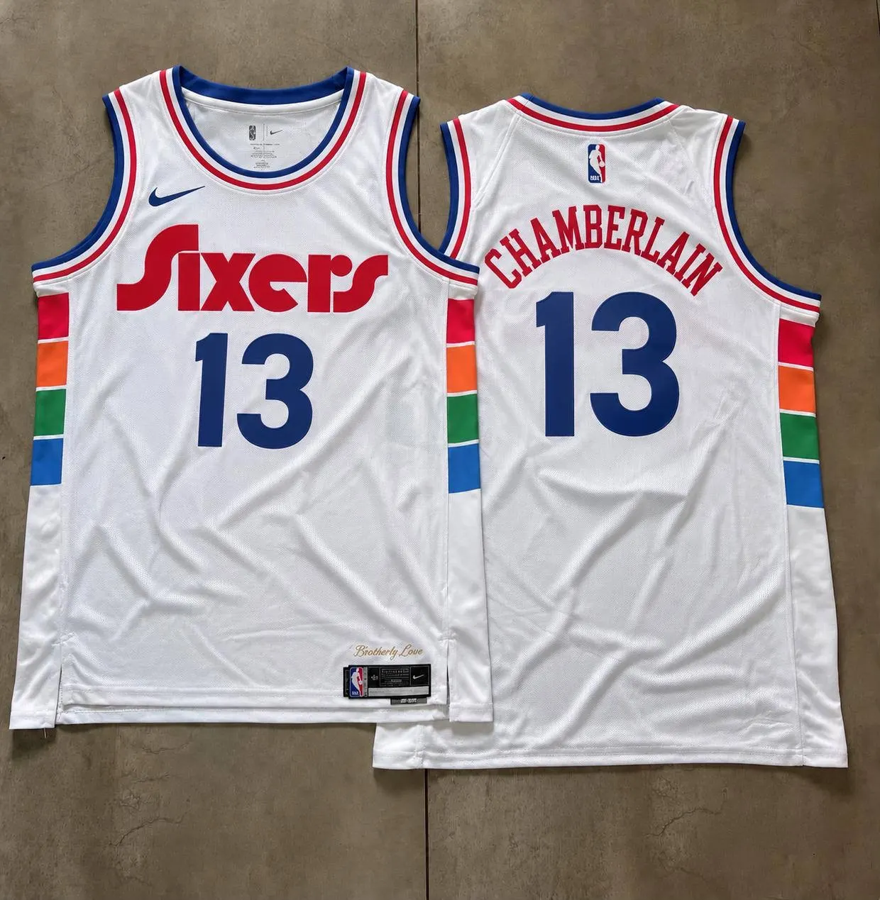 White and Multicolor