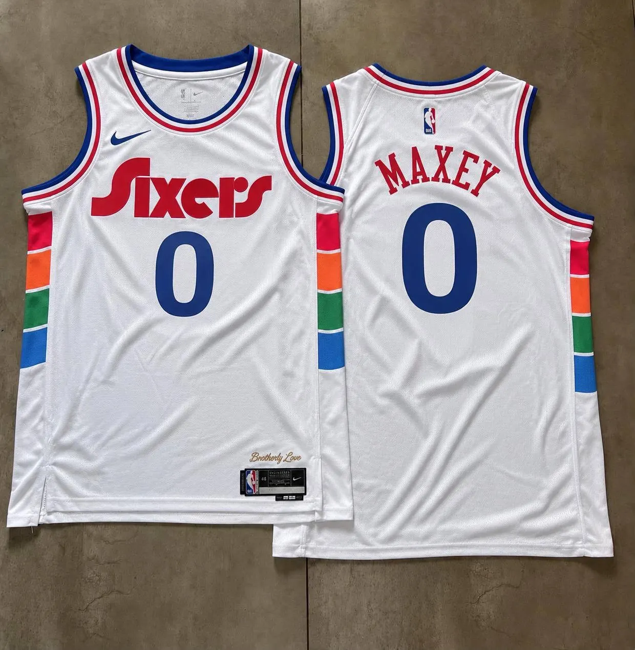 White and Multicolor