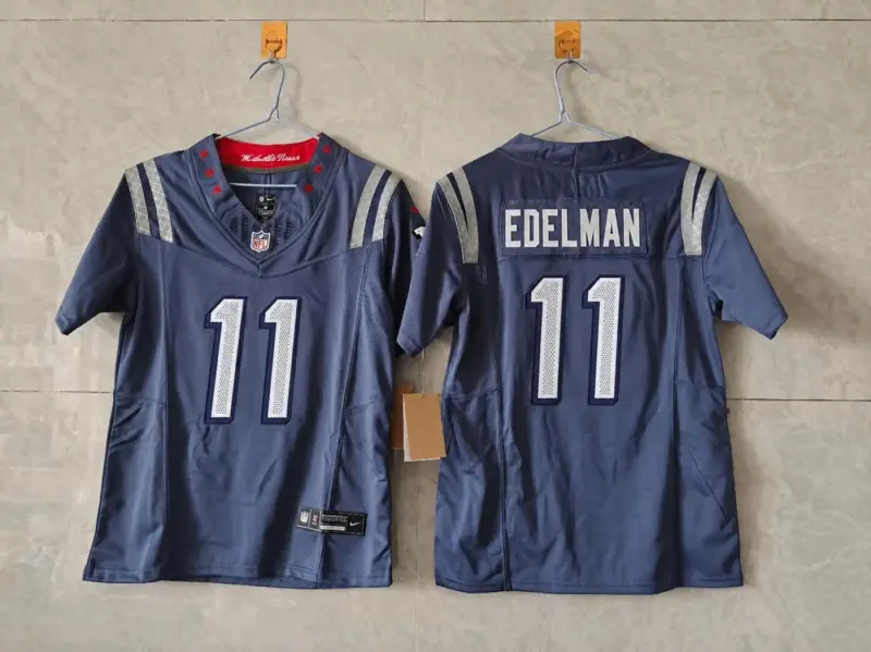 NEW ENGLAND PATRIOTS JULIAN EDELMAN RIVAL JERSEY