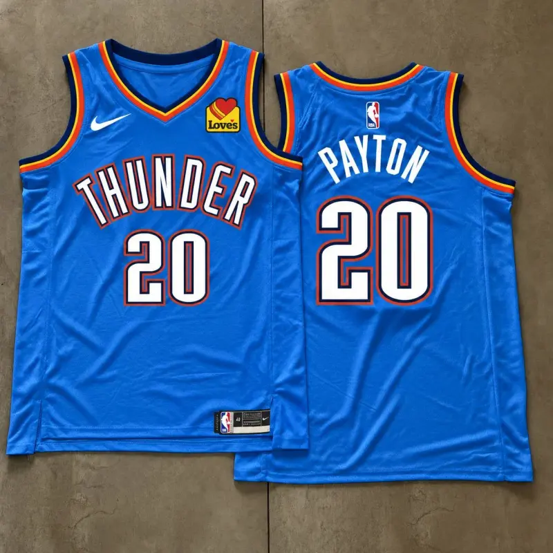 Oklahoma City Thunder Gary Payton Blue Jersey