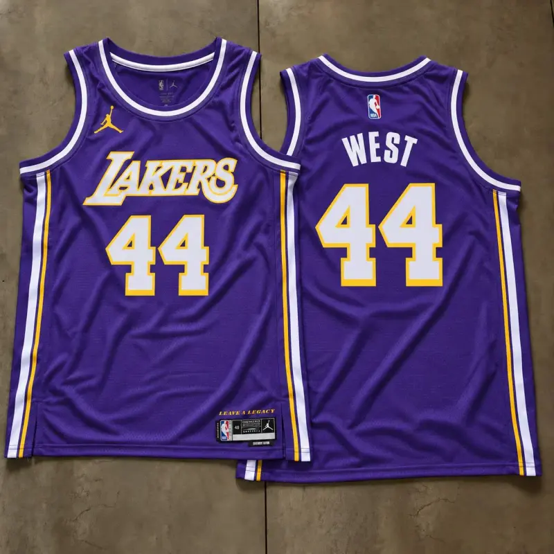Los Angeles Lakers Jerry West Purple Jersey