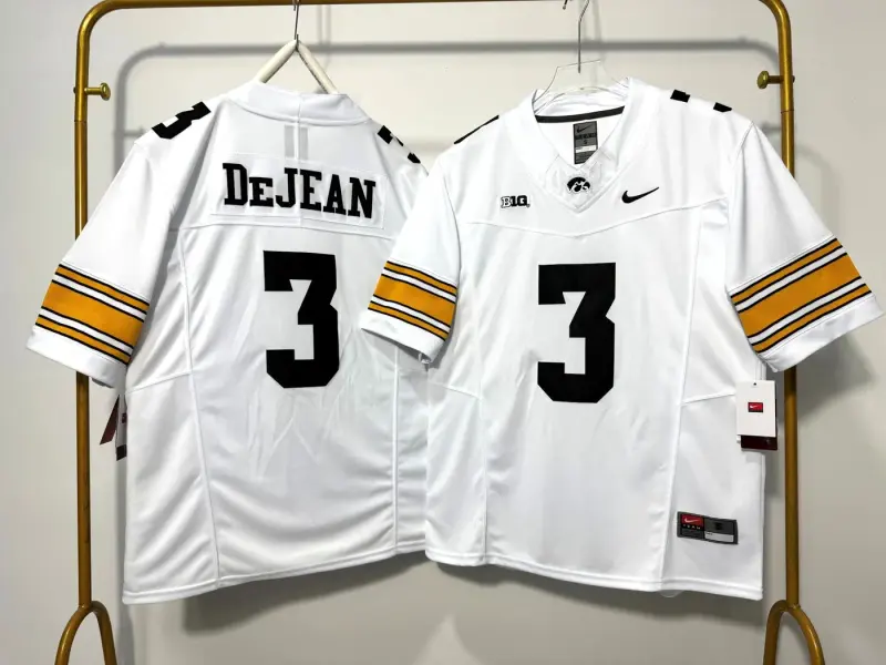 IOWA HAWKEYES COOPER DEJEAN WHITE JERSEY