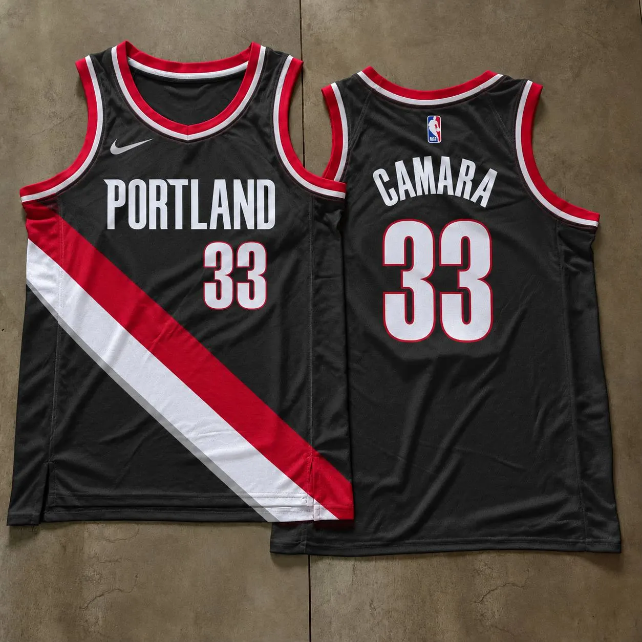 Portland Trail Blazers Toumani Camara Black Jersey