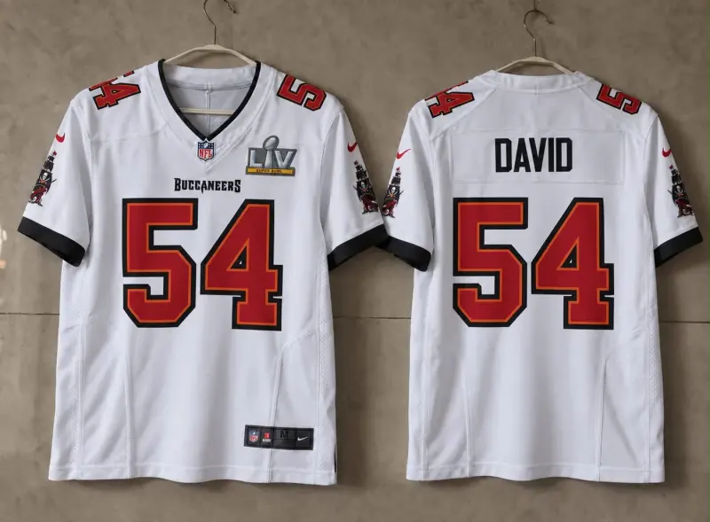 Tampa Bay Buccaneers Levonte David Super Bowl White Jersey