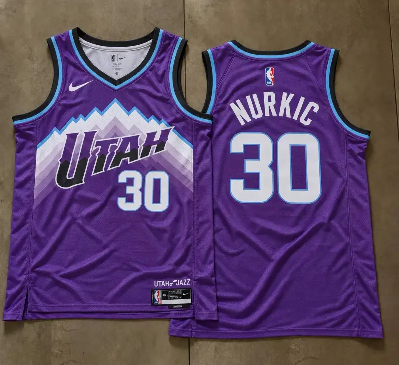 Utah Jazz Jusuf Nurkic Purple Mountain Jersey