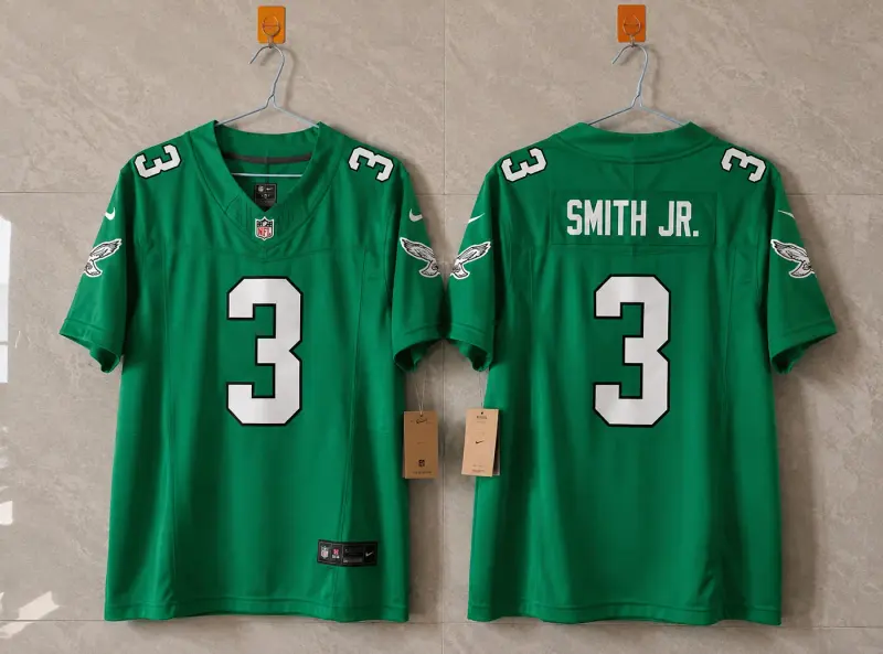 PHILADELPHIA EAGLES NOLAN SMITH JR. KELLY GREEN JERSEY