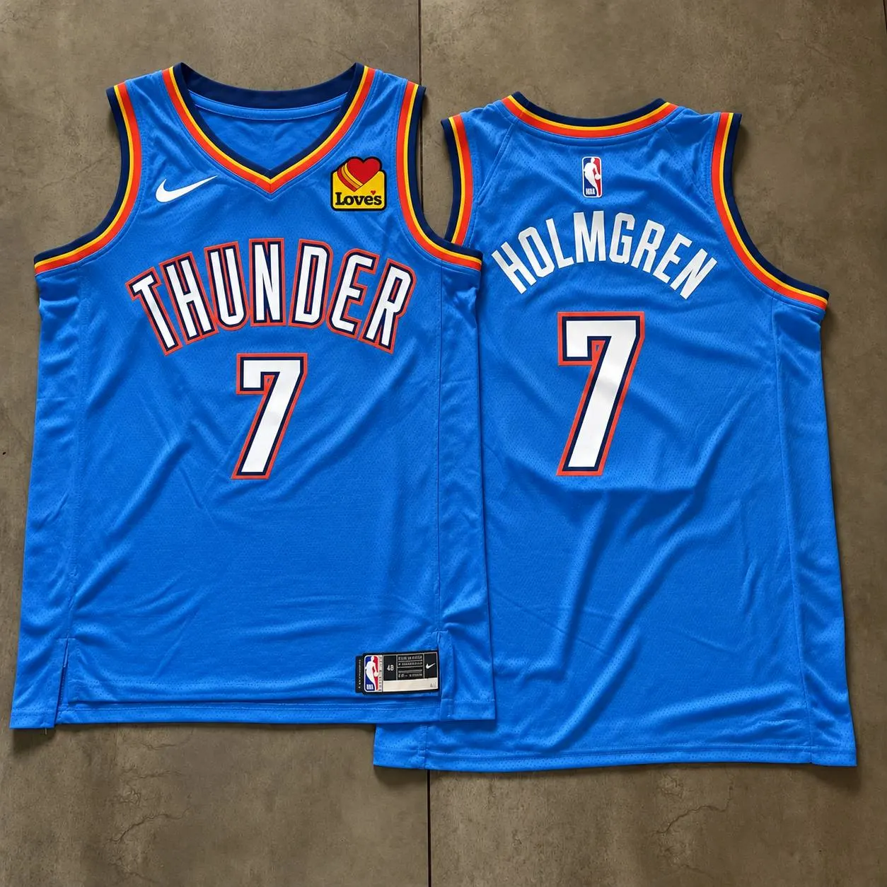 Oklahoma City Thunder Chet Holmgren Blue Jersey