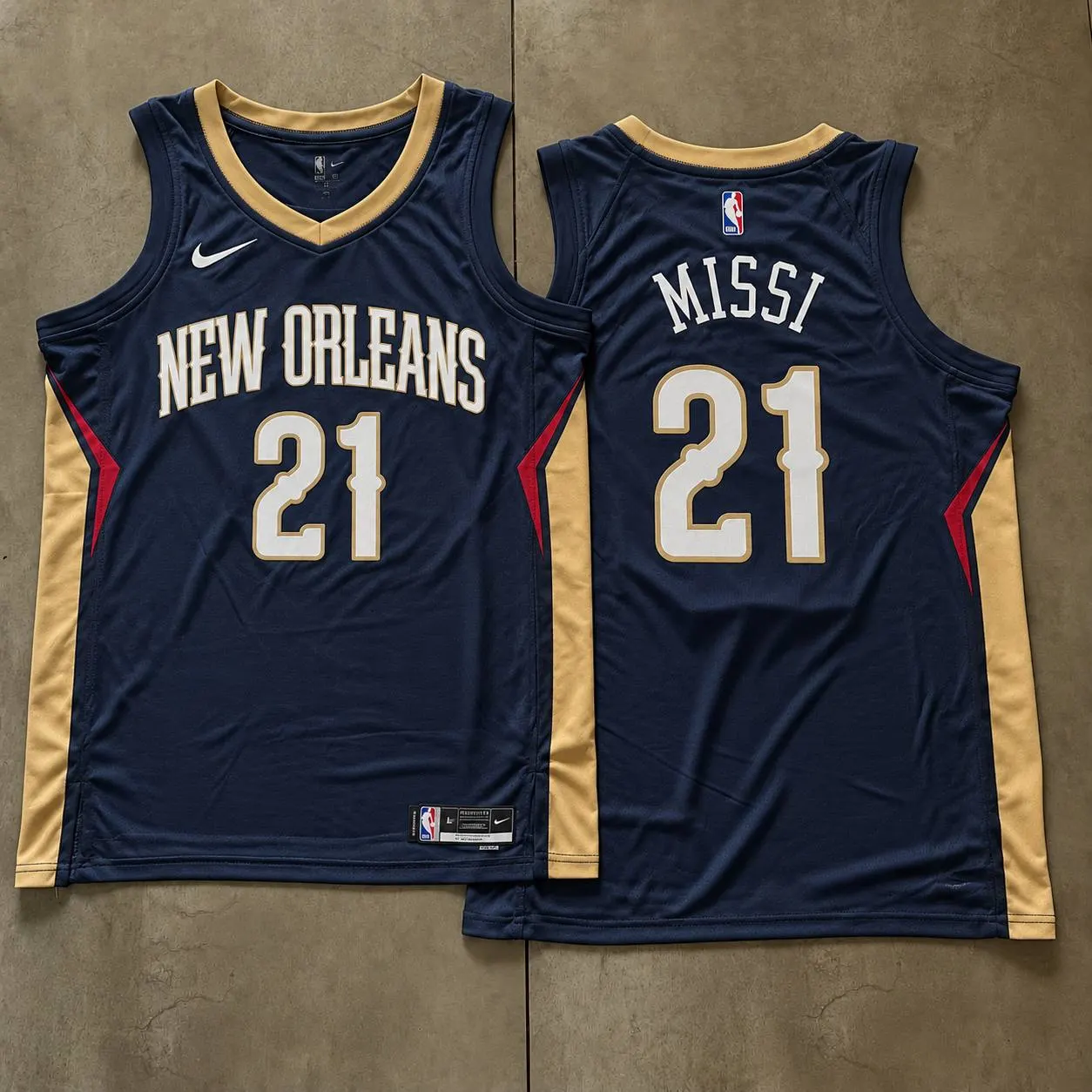 New Orleans Pelicans Yves Missi Navy Jersey