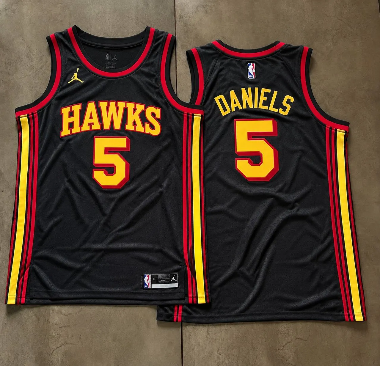 Atlanta Hawks Dyson Daniels Black Jersey