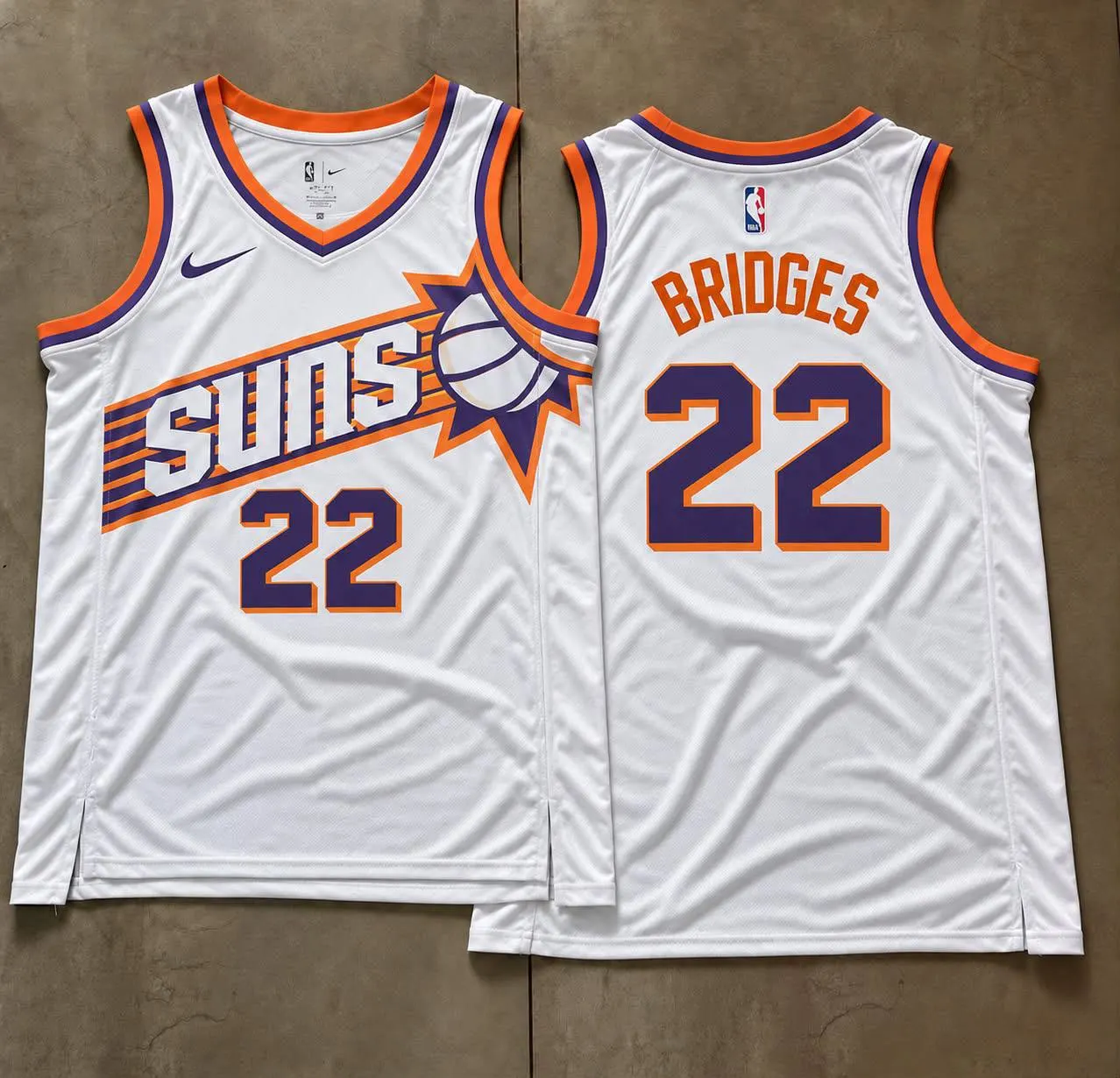 Phoenix Suns Miles Bridges White Sunburst Jersey