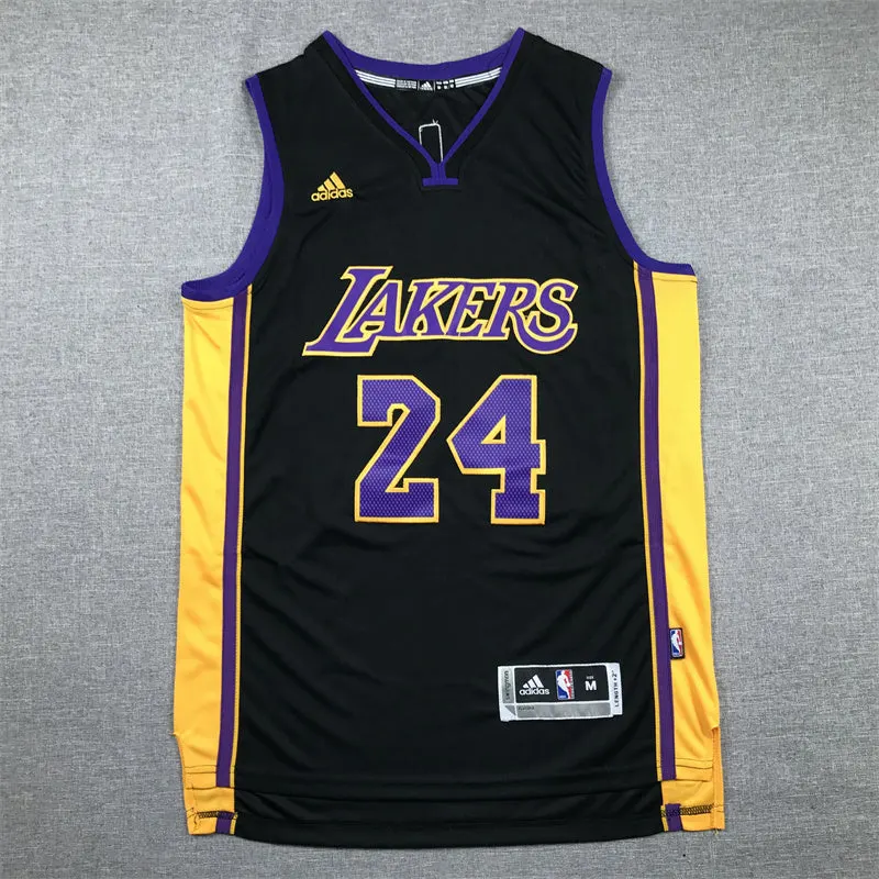 LOS ANGELES LAKERS KOBE BRYANT BLACK JERSEY