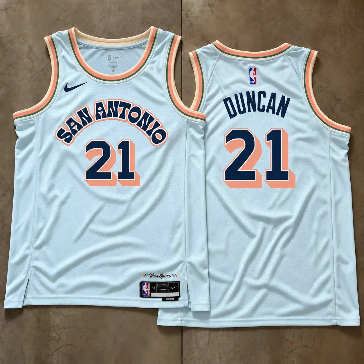 Light Blue and Orange