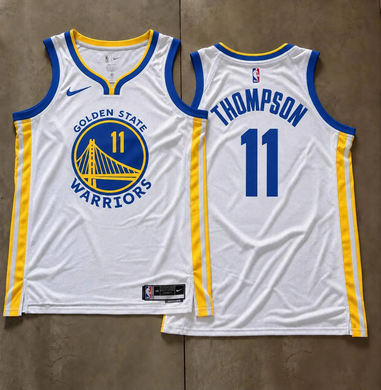 Golden State Warriors Klay Thompson White Jersey