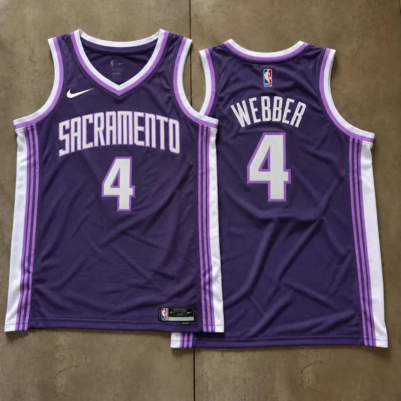 Sacramento Kings Chris Webber Purple Jersey