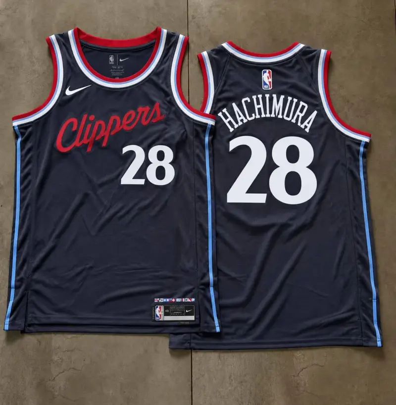 Los Angeles Clippers Rui Hachimura Navy Jersey