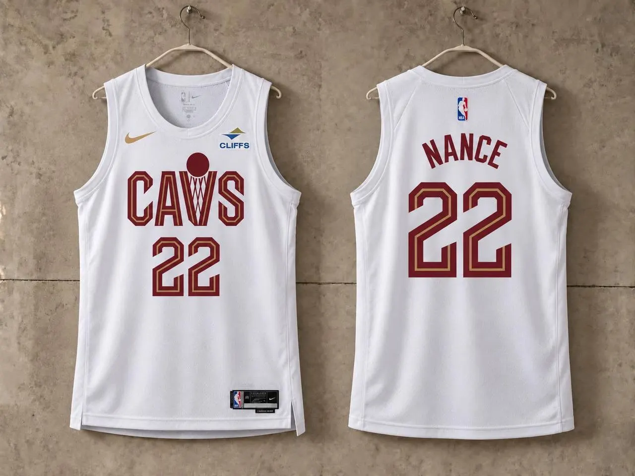 White and Burgundy