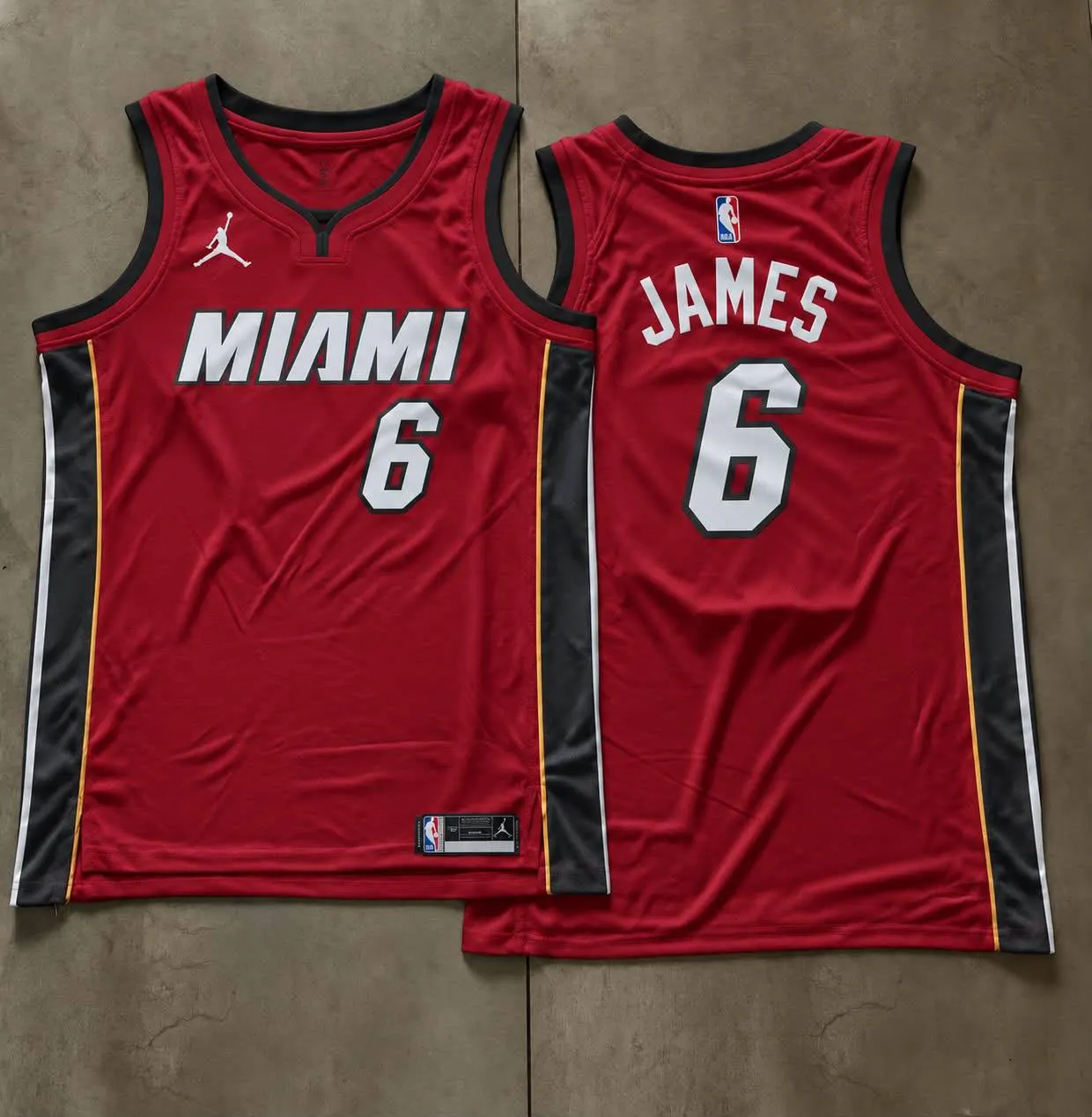 Miami Heat LeBron James Red Jersey