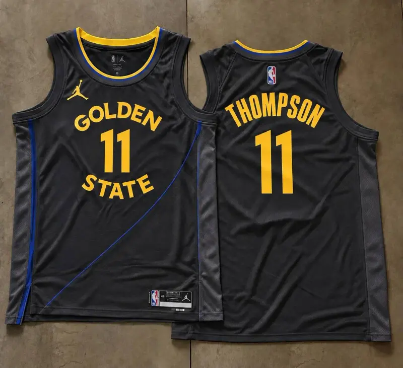 Golden State Warriors Klay Thompson Black Jersey