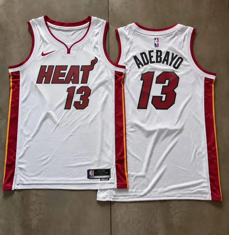 Miami Heat Bam Adebayo White Jersey