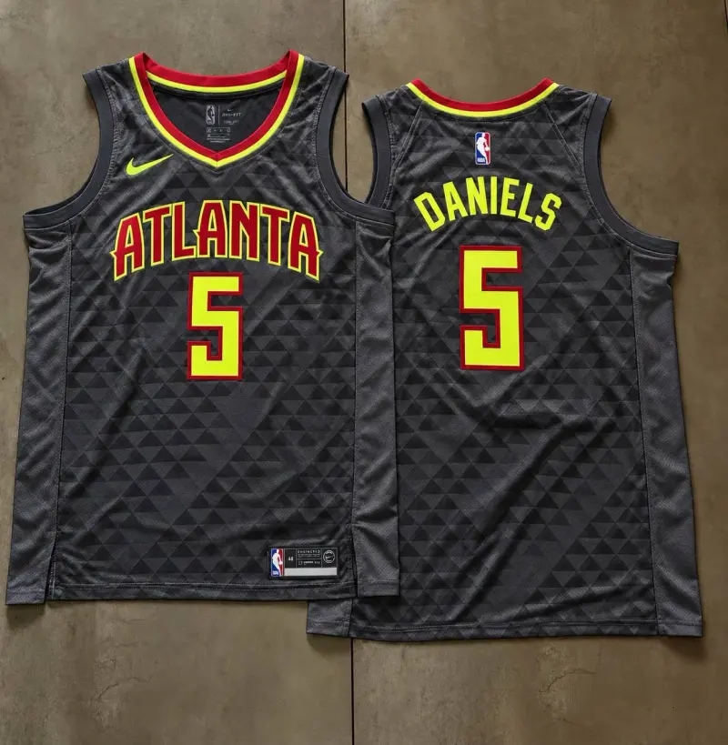 Atlanta Hawks Dyson Daniels Grey Jersey