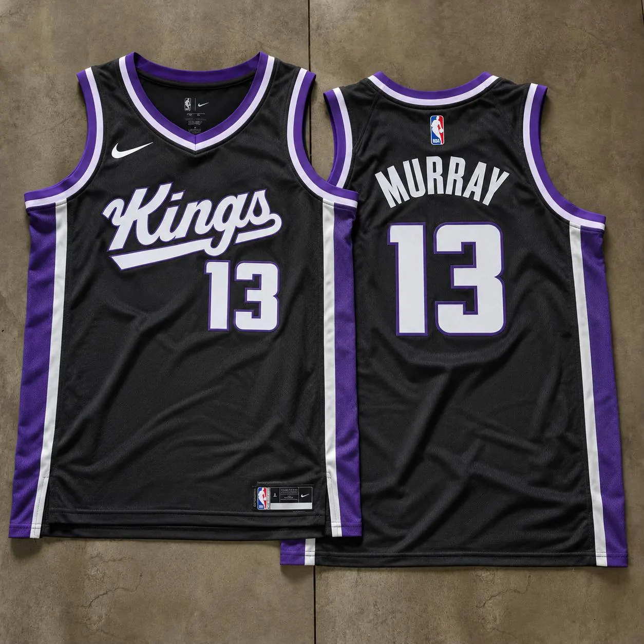 Sacramento Kings Keegan Murray Black Jersey