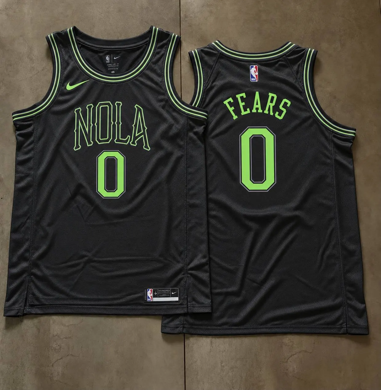 New Orleans Pelicans Jeremiah Fears Black Jersey